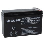 ZUBR HR 1224W (12V, 6Ah) Аккумулятор герметичный свинцово-кислотный