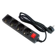 SP4B-230 Сетевой фильтр 4 розетки, 3м черный
