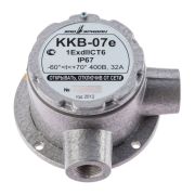 ККВ-07е-Ех-А-Р1-У-БК1, ШТ1/2«+ШТ1/2» Коробка коммутационная взрывозащищенная угловая