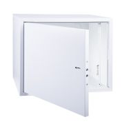 Шкаф телекоммуникационный 19« настенный антивандальный распашной 8U 600×400×450мм,(ШxГxВ) RAL 7035 (04-2252) Шкаф телекоммуникационный 19» настенный 8U