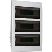 Корпус пластиковый встраиваемый GENERICA ЩРВ-П-36 IP41 черная прозрачная дверь (MKP12-V-36-41-G) Корпус пластиковый