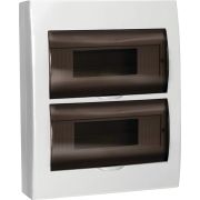 Корпус пластиковый навесной GENERICA ЩРН-П-24 черная прозрачная дверь IP41 (MKP12-N-24-41-G) Корпус пластиковый