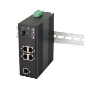 SW-40501/IC Промышленный PoE коммутатор Fast Ethernet на 6 портов