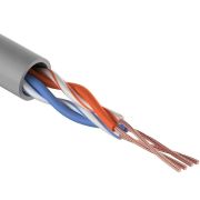 U/UTP, CAT 5e, PVC, 2PR, 24AWG, INDOOR, STRANDED, серый, 305м REXANT (01-0026) Кабель «витая пара» (LAN) для структурированных систем связи