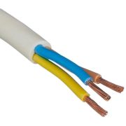 ПВС 3х2,5 ГОСТ белый (РЭМЗ) Провод силовой с тремя жилами