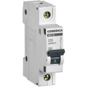 GENERICA ВА47-29 1P C 20А 4,5кА (MVA25-1-020-C) Автоматический выключатель