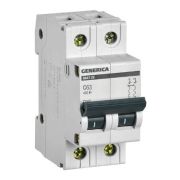 ВА47-29 2P 63А 4,5кА GENERICA (MVA25-2-063-C) Автоматический выключатель