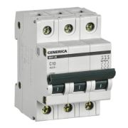 ВА47-29 3P 10А 4,5кА GENERICA (MVA25-3-010-C) Автоматический выключатель