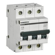 ВА47-29 3P 16А 4,5кА GENERICA (MVA25-3-016-C) Автоматический выключатель