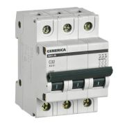 GENERICA ВА47-29 3P C 32А 4,5кА (MVA25-3-032-C) Автоматический выключатель
