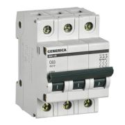 ВА47-29 3P 63А 4,5кА GENERICA (MVA25-3-063-C) Автоматический выключатель