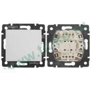 Valena выключатель 1-клавишный, скрытой установки, белый (774401) Выключатель