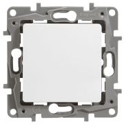 ETIKA переключатель 1-клавишный, скрытой установки, белый (672205) Переключатель