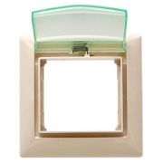 Рамка Valena 1 пост, IP44, слоновая кость (774350) Рамка