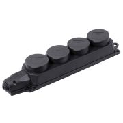 РБ34-1-0м ОМЕГА IP44 (PKR64-016-2-K02) Розетка (колодка) четырехместная с защитными крышками