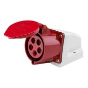 Розетка 115 стационарная 3Р+РЕ+N 16А 380В IP44 (SQ0602-0003) Розетка