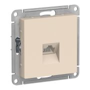 AtlasDesign розетка RJ45, кат. 5Е, 1-местная, скрытой установки, механизм, бежевый (ATN000283) Розетка компьютерная