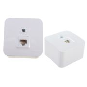 BLANCA розетка RJ45 1-местная, кат. 5Е, открытой установки, белый (BLNIA045001) Розетка компьютерная с изолированной пластиной