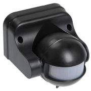 Датчик движения ДД-009 1100Вт 180град 12м IP44 черный (LDD10-009-1100-002) Датчик движения