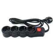 SP4B-110 Сетевой фильтр 4 розетки, 1м, черный