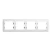 Glossa рамка 4-местная, белый (GSL000104) Рамка