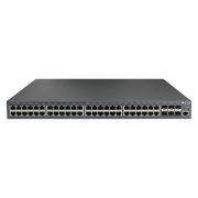 Управляемый коммутатор уровня 3 BDCOM S3900-48T6X-2DC, 48x 10/100/1000Base-T, 6x 1/10GE SFP+, Hot Swap БП 1+1, в комплекте 2x PSU ~36-72VDC