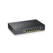 Коммутатор ZYXEL NebulaFlex Pro GS2220-10HP Hybrid L2 PoE+ Switch, 19 
