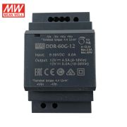DDR-60G-12, DC/DC преобразователь, 60Вт, вход 9-36В, выход 12В/5А Mean Well