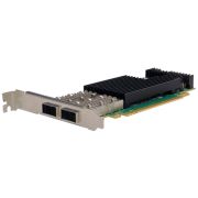 Сетевая карта 2 порта 10G/25G/40G/100GBaseX Content Director (QSFP28, Intel FM10420), Silicom PE3100G2DQiRL-QX4