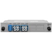 Мультиплексор CWDM одноволоконный 4-канальный (trx:1610-1550, 1470-1530), в пластиковом слоте