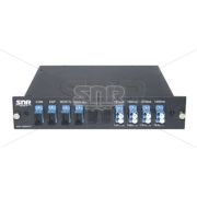 Мультиплексор CWDM одноволоконный 4-х канальный, (trx:1610-1550, 1470-1530), Monitor, UPG