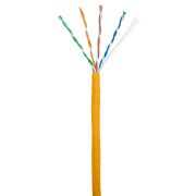 Кабель NETLAN U/UTP 4 пары, Кат.5e (Класс D), 100МГц, одножильный, BC (чистая медь), внутренний, LSZH нг(B)-HF, оранжевый, 305м