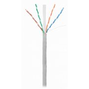 Кабель NETLAN U/UTP 4 пары, Кат.6 (Класс E), 250МГц, одножильный, BC (чистая медь), внутренний, PVC нг(B), серый, 305м