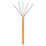 Кабель NETLAN U/UTP 4 пары, Кат.6 (Класс E), 250МГц, одножильный, BC (чистая медь), внутренний, LSZH нг(B)-HF, оранжевый, 305м