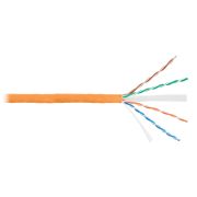 Кабель NIKOLAN U/UTP 4 пары, Кат.6 (Класс E), тест по ISO/IEC, 250МГц, одножильный, BC (чистая медь), 23AWG (0,55мм), внутренний, LSZH нг(А)-HFLTx