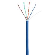Кабель NETLAN U/UTP 4 пары, Кат.5e, 100МГц, одножильный, CCA (омедненный алюминий), внутренний, PVC нг(B), синий, 305м