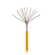 Кабель NETLAN U/UTP 10 пар, Кат.5 (Класс D), 100МГц, одножильный, BC (чистая медь), внутренний, LSZH нг(B)-HF, оранжевый, 305м