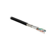 Hyperline SFTP4-C6A-S23-OUT-PE-BK-500 (500 м) Кабель витая пара, экранированная (S/FTP), категория 6a, 4 пары (23 AWG), одножильный (solid)