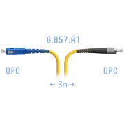 Патчкорд оптический FC/UPC-SC/UPC SM G.657.A1 3 метра