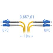 Патчкорд оптический LC/UPC SM G.657.A1 Duplex 10 метров
