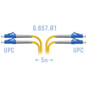 Патчкорд оптический LC/UPC SM G.657.A1 Duplex 5 метров