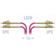 Патчкорд оптический LC/UPC-LC/UPC MM (OM4) Duplex 1 метр