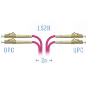 Патчкорд оптический LC/UPC-LC/UPC MM (OM4) Duplex 2 метра