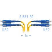 Патчкорд оптический SC/UPC SM G.657.A1 Duplex 1 метр