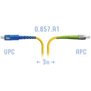 Патчкорд оптический FC/APC-SC/UPC SM G.657.A1 3 метра