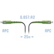 Патчкорд оптический FTTH SC/APC, кабель 604-04-01, 25 метров