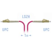 Патчкорд оптический LC/UPC-LC/UPC MM (OM4) 1 метр