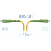 Патчкорд оптический SNR-PC-SC/APC-A SM 10 м, сверхгибкое волокно