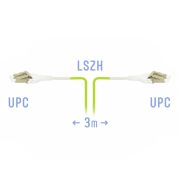 Патчкорд оптический LC/UPC-LC/UPC MM (OM5) Duplex Uniboot Flat Clip 3 метрa