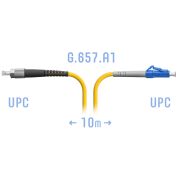 Патчкорд оптический LC/UPC-FC/UPC SM G.657.A1 10 метров